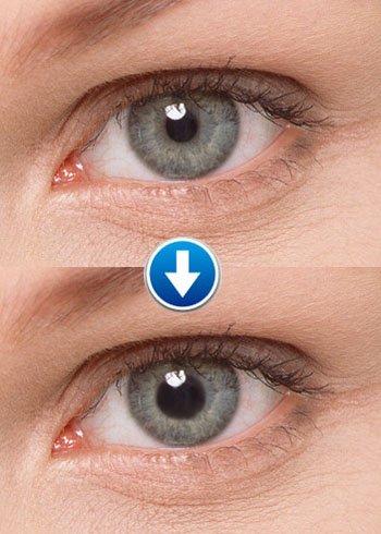 Grijze ogen Perspectief contactlenzen